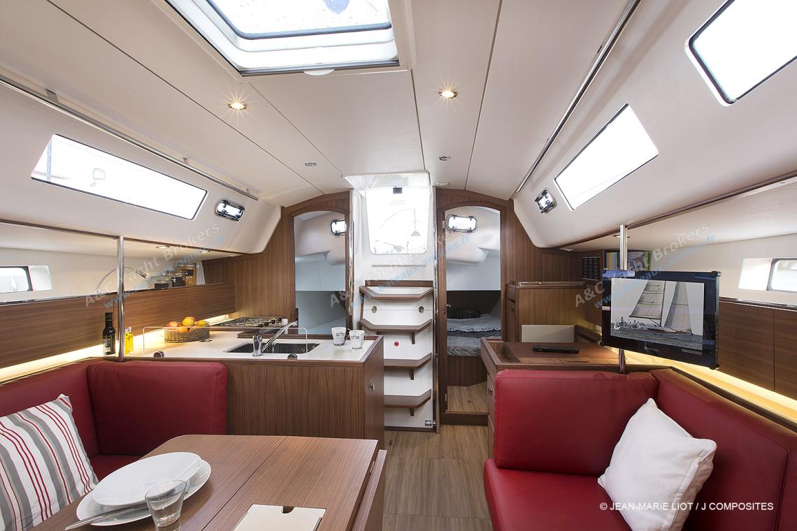 J-Boats - J-Composites J 122 E: saloon general view from the forward cabin